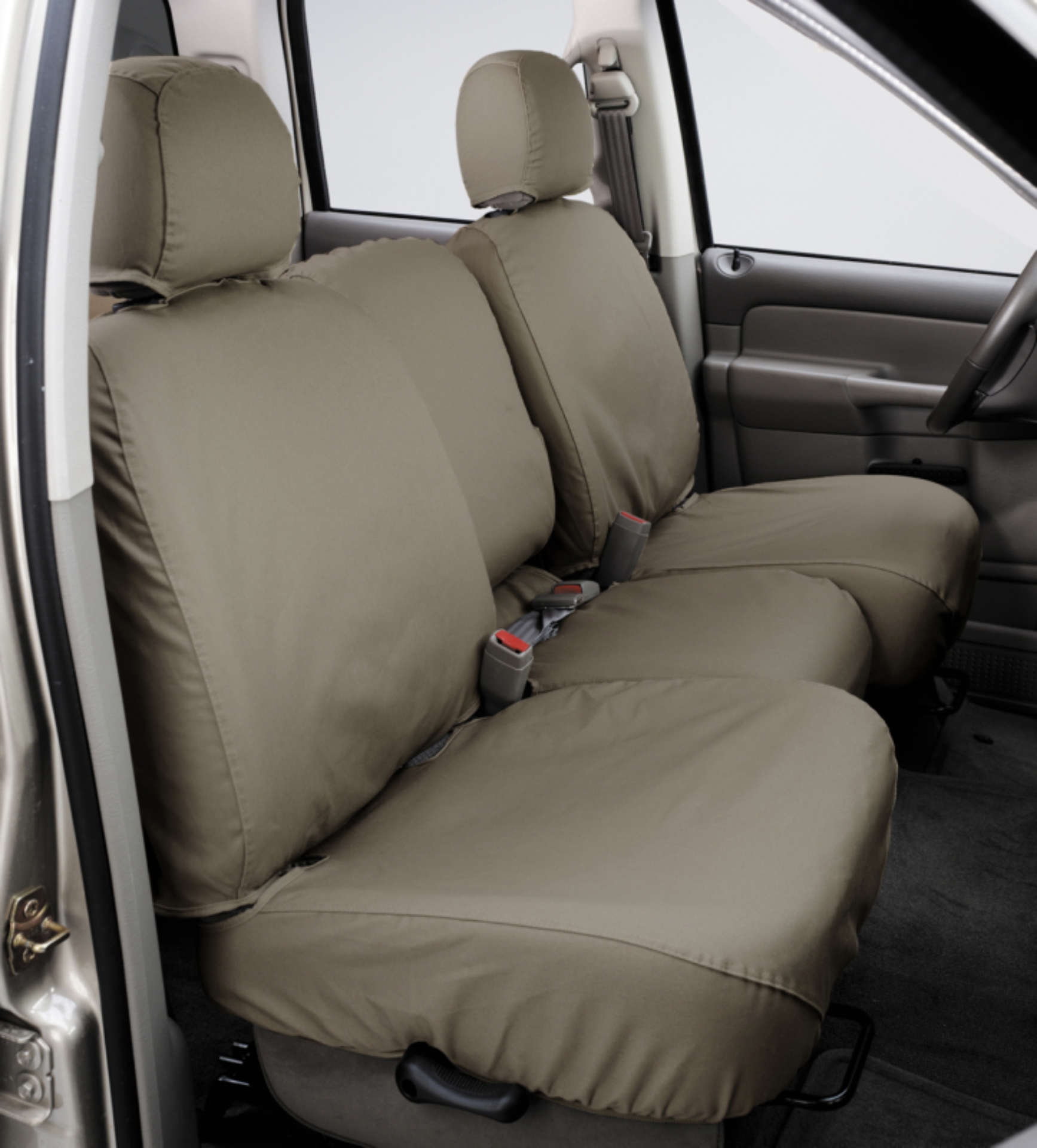 Picture of Covercraft 00-04 Toyota Tundra Polycotton SeatSaver Custom Front Row Seat Covers - Wet Sand