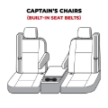 Picture of Covercraft 01-06 Ford Super Waterproof Polyester SeatSaver Custom Front Row Seat Covers - Grey