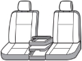 Picture of Covercraft 07-12 GMC Sierra Waterproof Polyester SeatSaver Custom Front Row Seat Covers - Grey