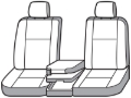 Picture of Covercraft 21-24 Ford F-150 Polycotton SeatSaver Custom Front Row Seat Covers - Tan