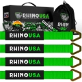 Picture of Rhino USA Axle Tie Down Straps (4-Pack) 2In X 38In - Green