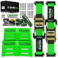 Picture of Rhino USA Utv Wheel Chock Tie-Down Kit (2-Wheel Kit) (Green)