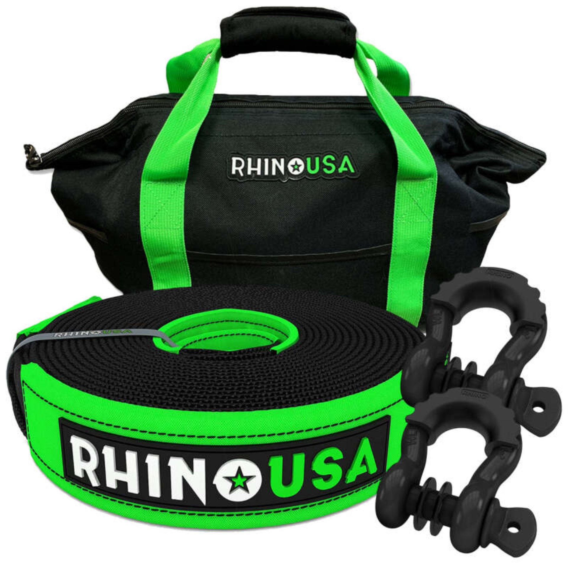 Picture of Rhino USA 20Ft Tow Strap/Shackles Combo
