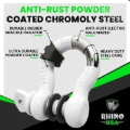 Picture of Rhino USA 3/4In D-Ring Shackle Set (2-Pack)(White)