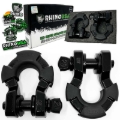Picture of Rhino USA 8T Super Shackle 2-Pack (Black)
