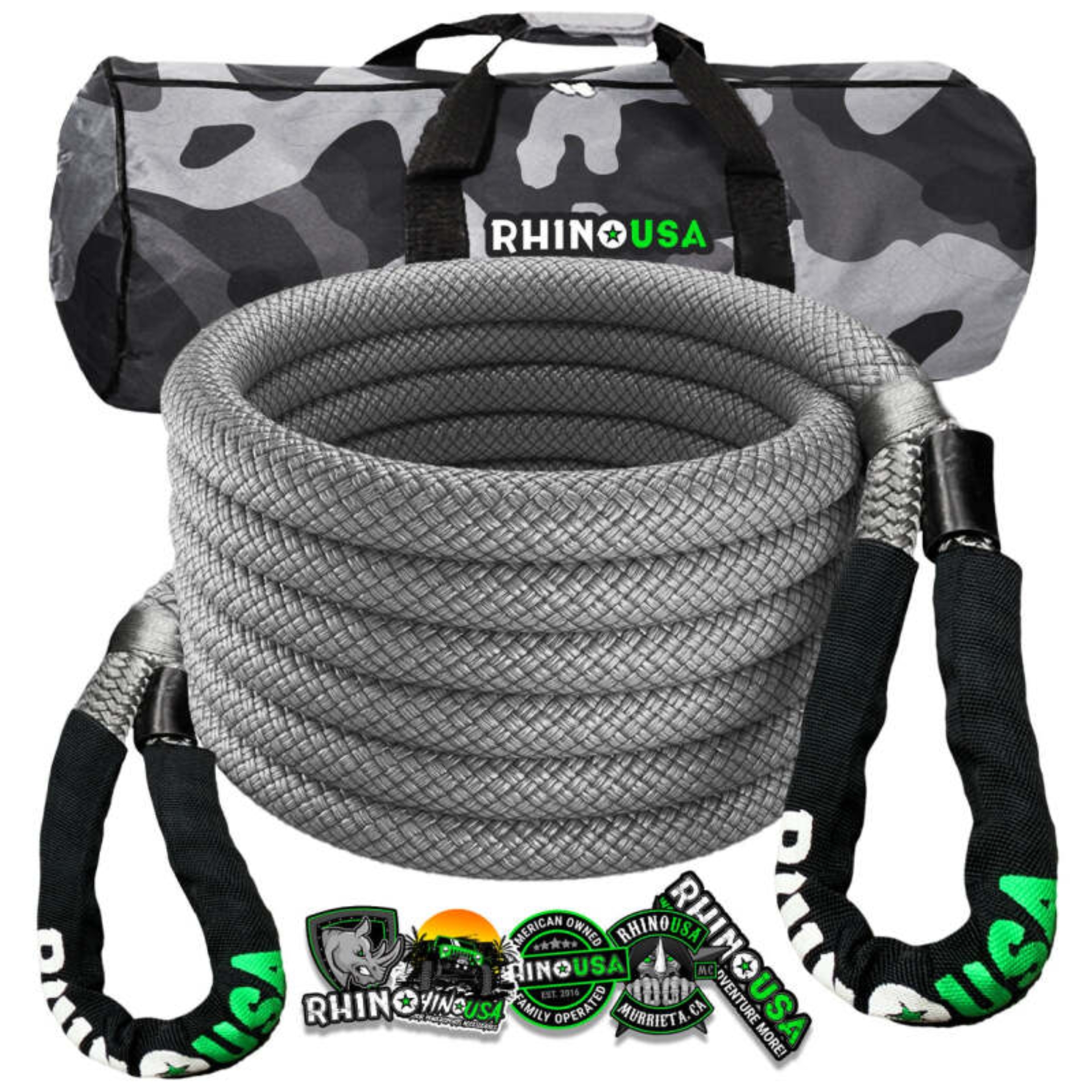 Picture of Rhino USA Kinetic Energy Recovery Rope (7/8In X 20Ft) Gray