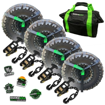 Picture of Rhino USA Lasso Straps; Basket Straps - Black