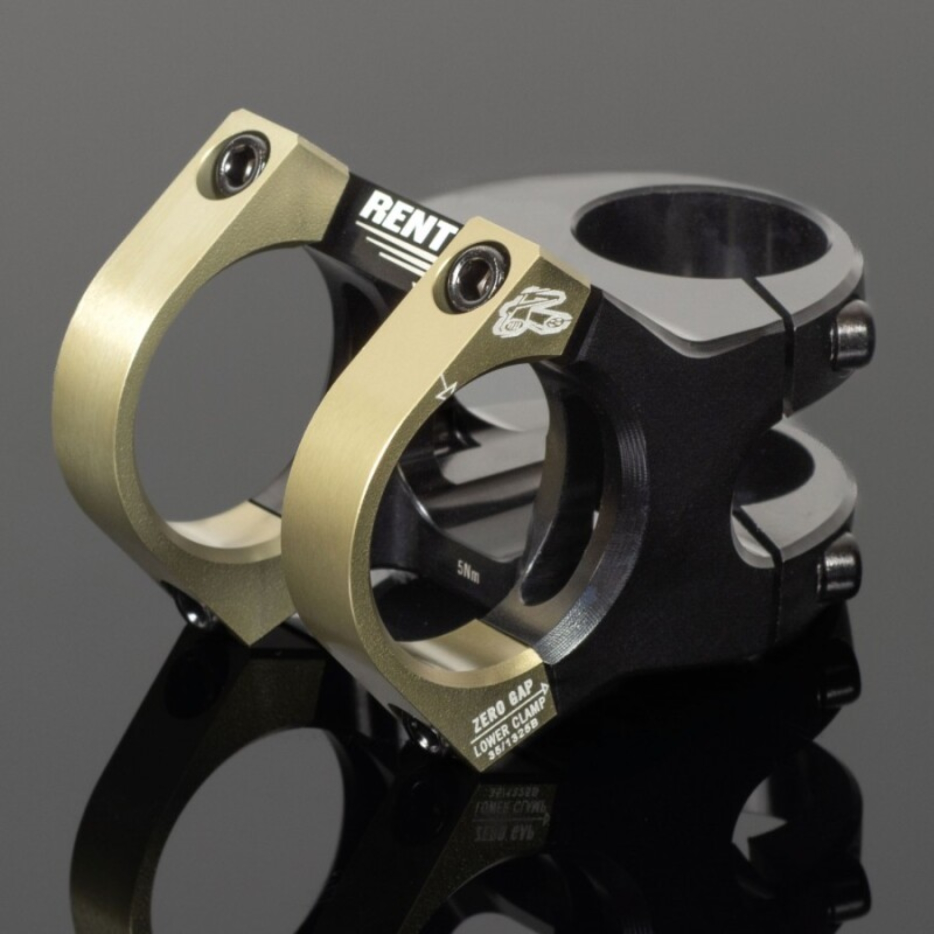Picture of Renthal REN Cycle Apex 35 Stem Triple Clamp / Trees - STM128-02-005-01