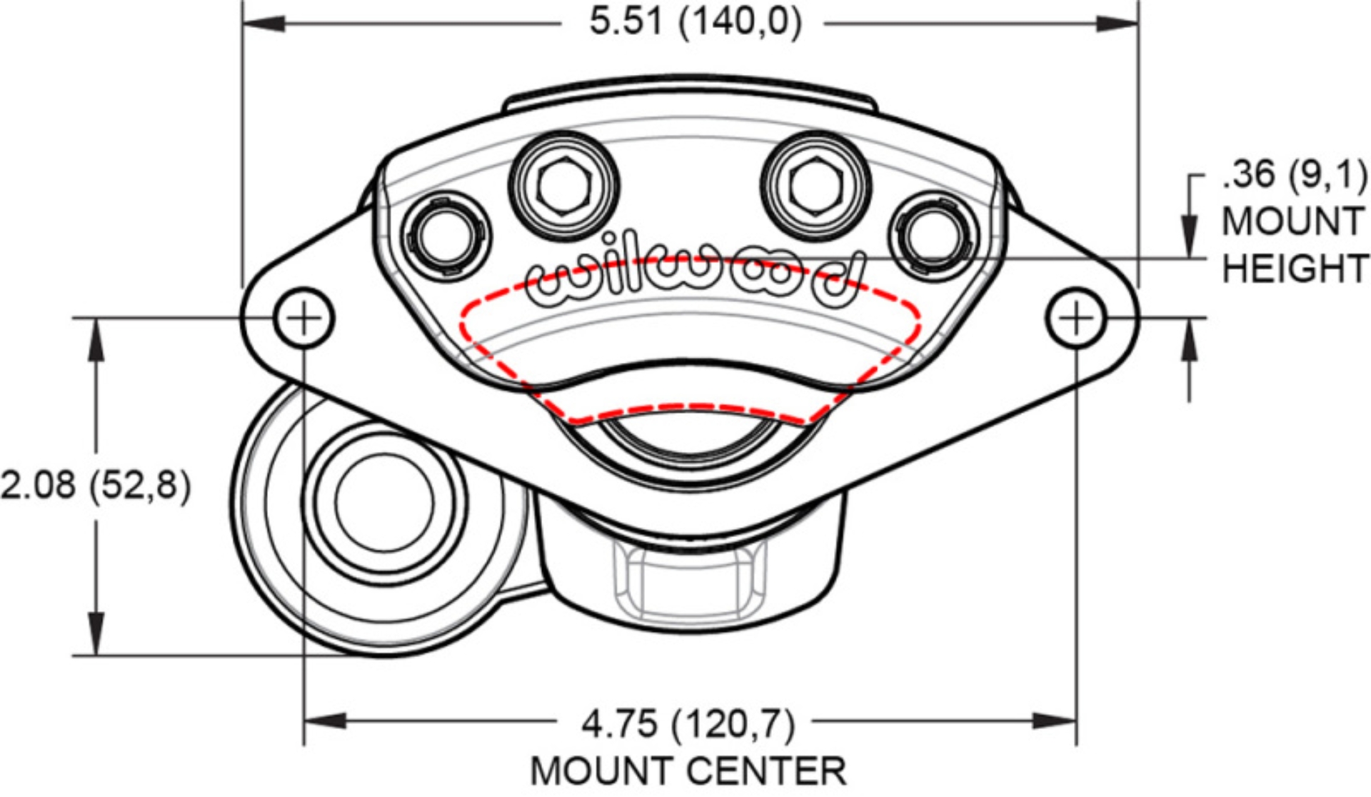 Picture of Wilwood WIL Parking Brake Caliper - 120-18228