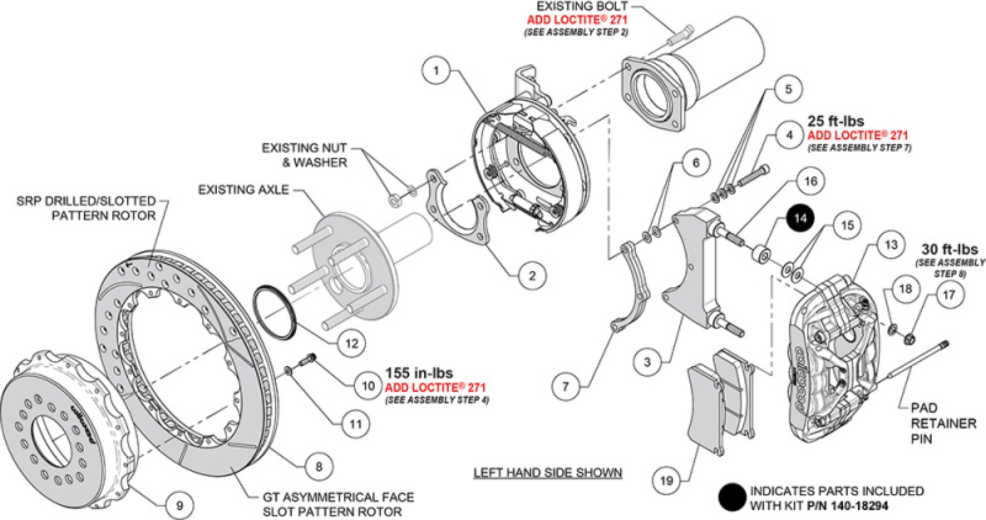 Picture of Wilwood WIL Custom Big Brake Kits Rear - 140-18294-R