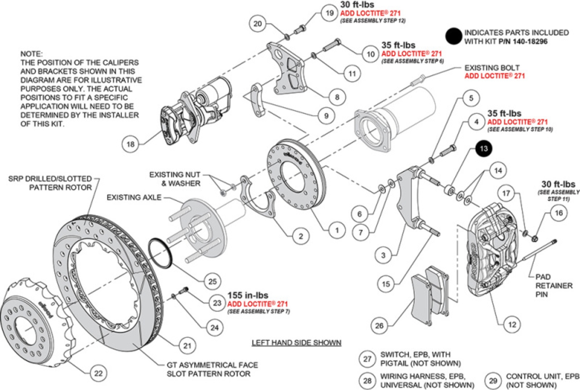Picture of Wilwood WIL Custom Big Brake Kits Rear - 140-18295-D