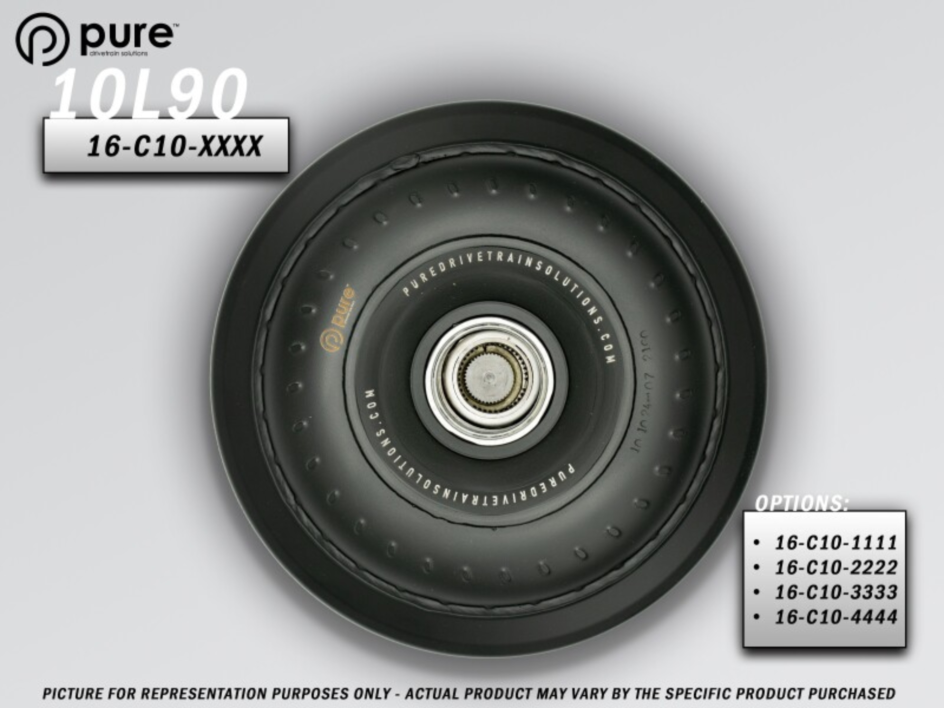 Picture of Pure Drivetrain Solutions PDS Billet Race Torque Converter - 16-C10-2222