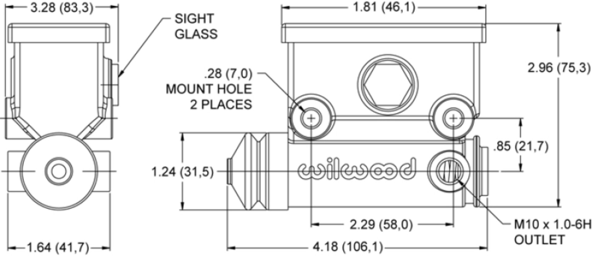 Picture of Wilwood WIL Master Cylinder Brake Master Cylinder - 260-13523
