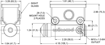 Picture of Wilwood WIL Master Cylinder Brake Master Cylinder - 260-13523