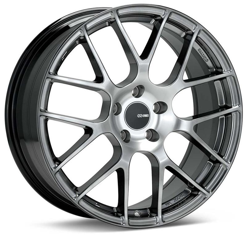 Picture of Enkei Raijin 19x9.5 35mm Offset 5x112 Bolt Pattern 72.6 Bore Dia Hyper Silver Wheel