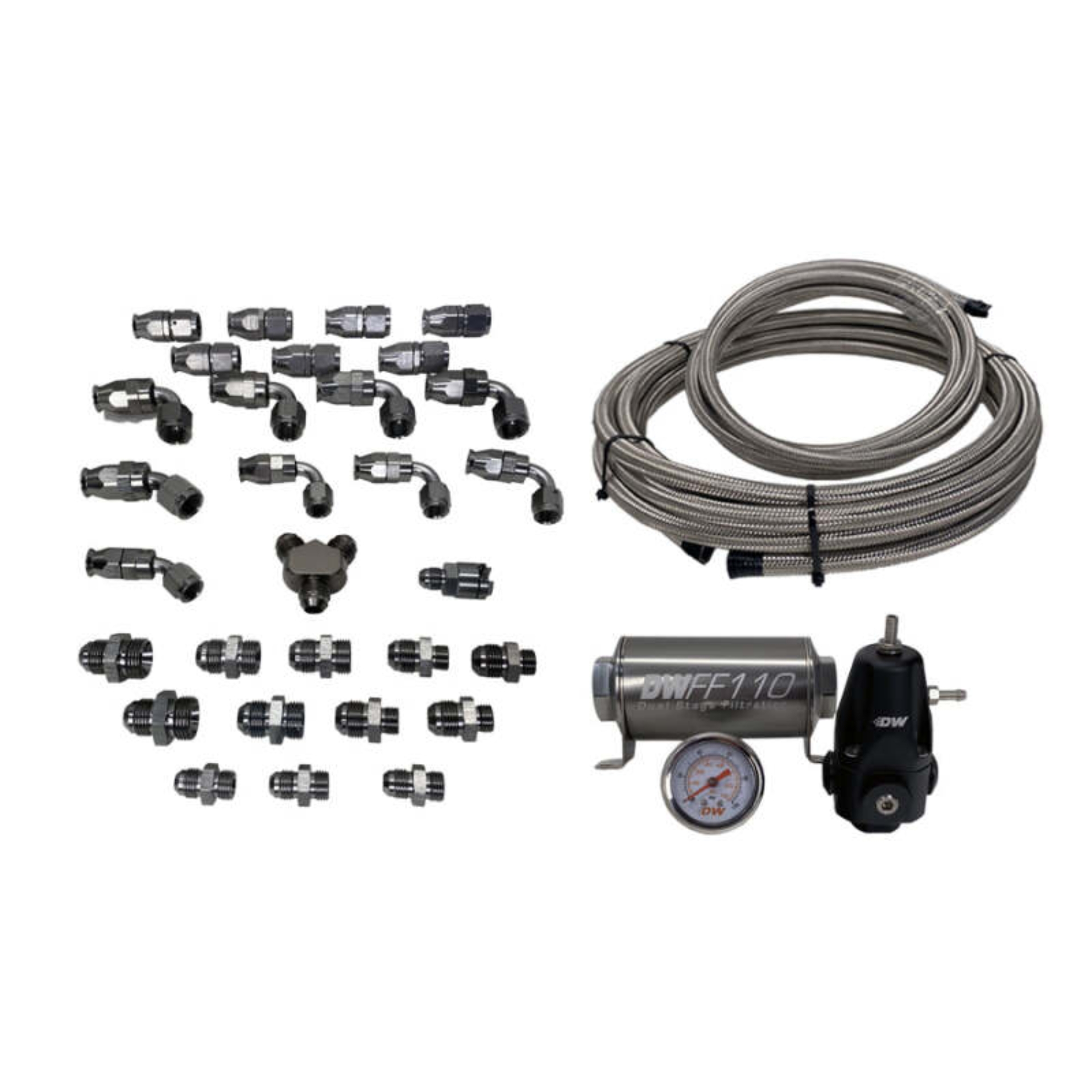 Picture of DeatschWerks DW X2 Plumbing Kit Fuel Pumps - 6-615