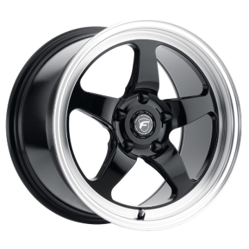 Picture of Forgestar D5 18x10 / 5x120.65 BP / ET+25 / 6.5in BS Gloss Black Machined Wheel