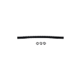 Picture of DeatschWerks Convoluted Tubing 250mm Length x 10mm ID Side 1 x 10mm ID Side 2 - Black
