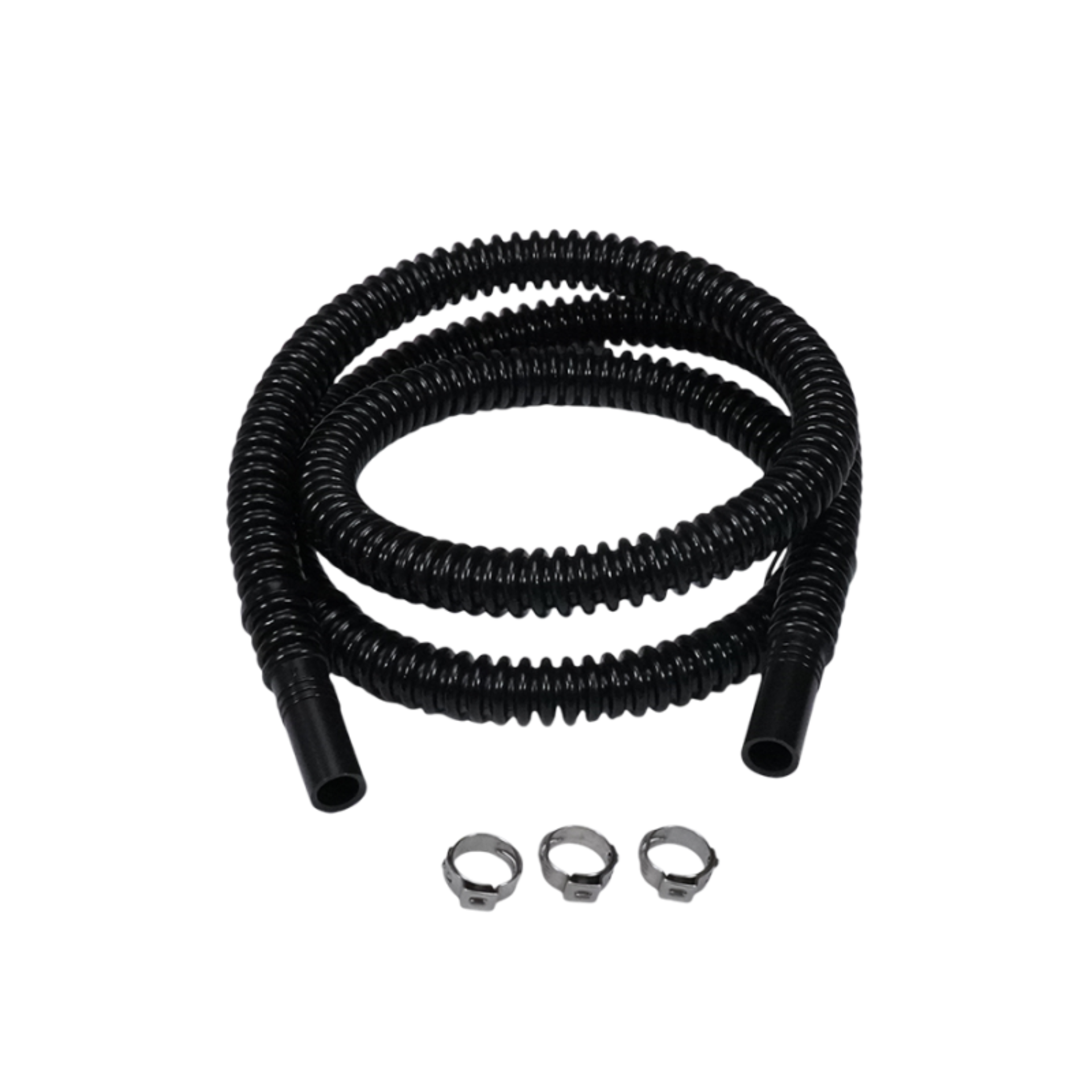 Picture of DeatschWerks Convoluted Tubing 1000mm Length x 8mm ID Side 1 x 8mm ID Side 2 - Black