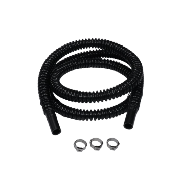 Picture of DeatschWerks Convoluted Tubing 1000mm Length x 8mm ID Side 1 x 8mm ID Side 2 - Black