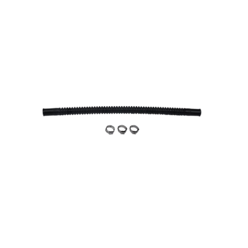 Picture of DeatschWerks Convoluted Tubing 250mm Length x 8mm ID Side 1 x 8mm ID Side 2 - Black