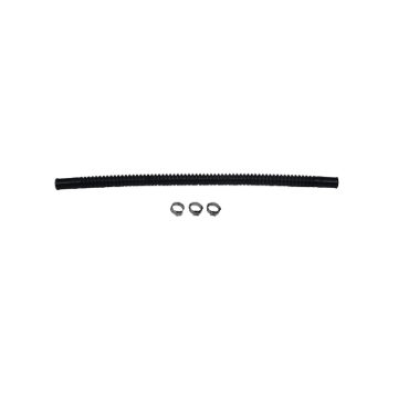 Picture of DeatschWerks Convoluted Tubing 300mm Length x 8mm ID Side 1 x 8mm ID Side 2 - Black