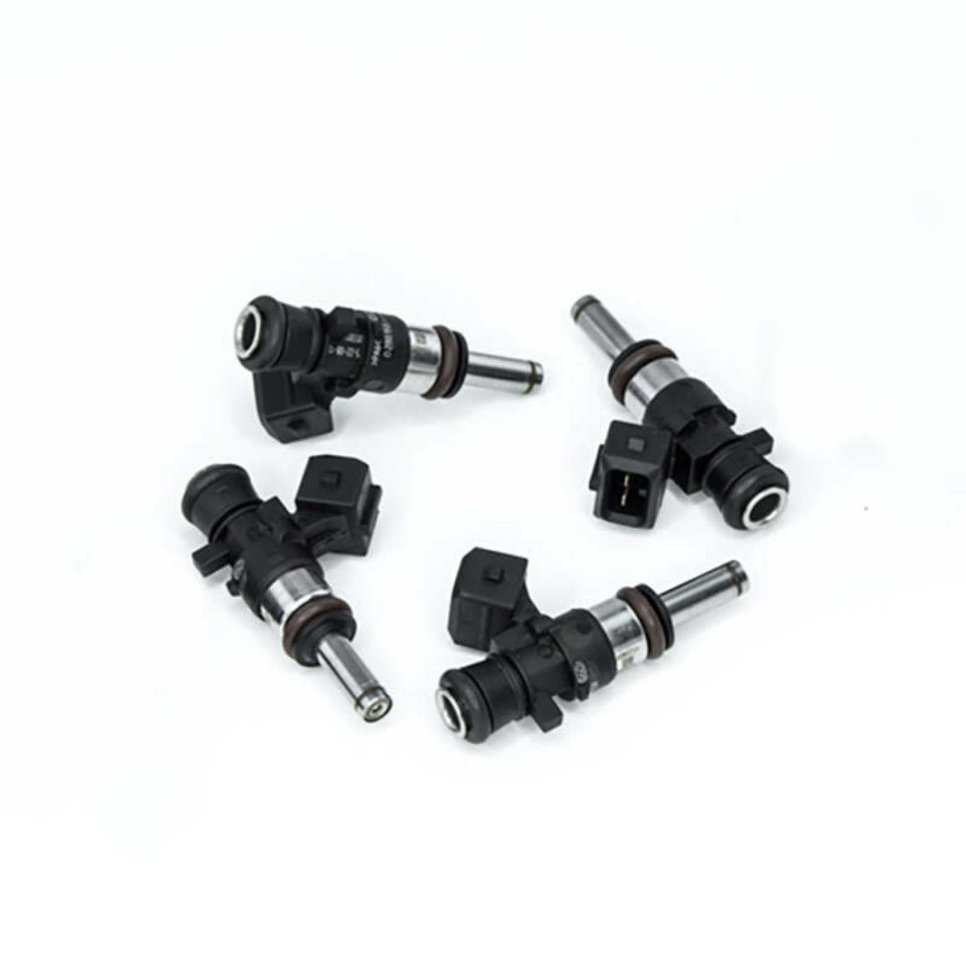 Picture of DeatschWerks Bosch EV14 Universal 40mm Compact Matched Set of 4 Injectors 750cc (Extended Nozzle)