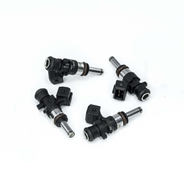 Picture of DeatschWerks Bosch EV14 Universal 40mm Compact Matched Set of 4 Injectors 500cc (Extended Nozzle)