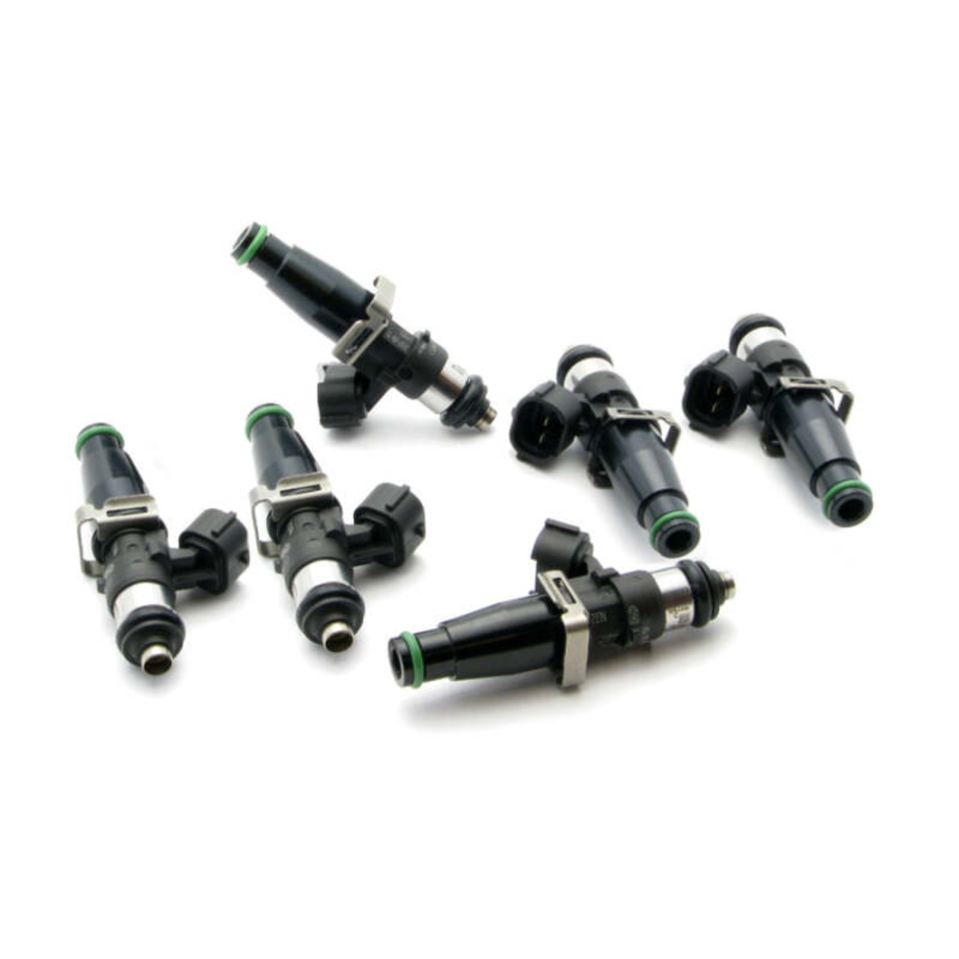 Picture of DeatschWerks Set of 6 High Impedance 2400cc Injectors for Toyota Supra TT 93-98 Top Feed Conversion