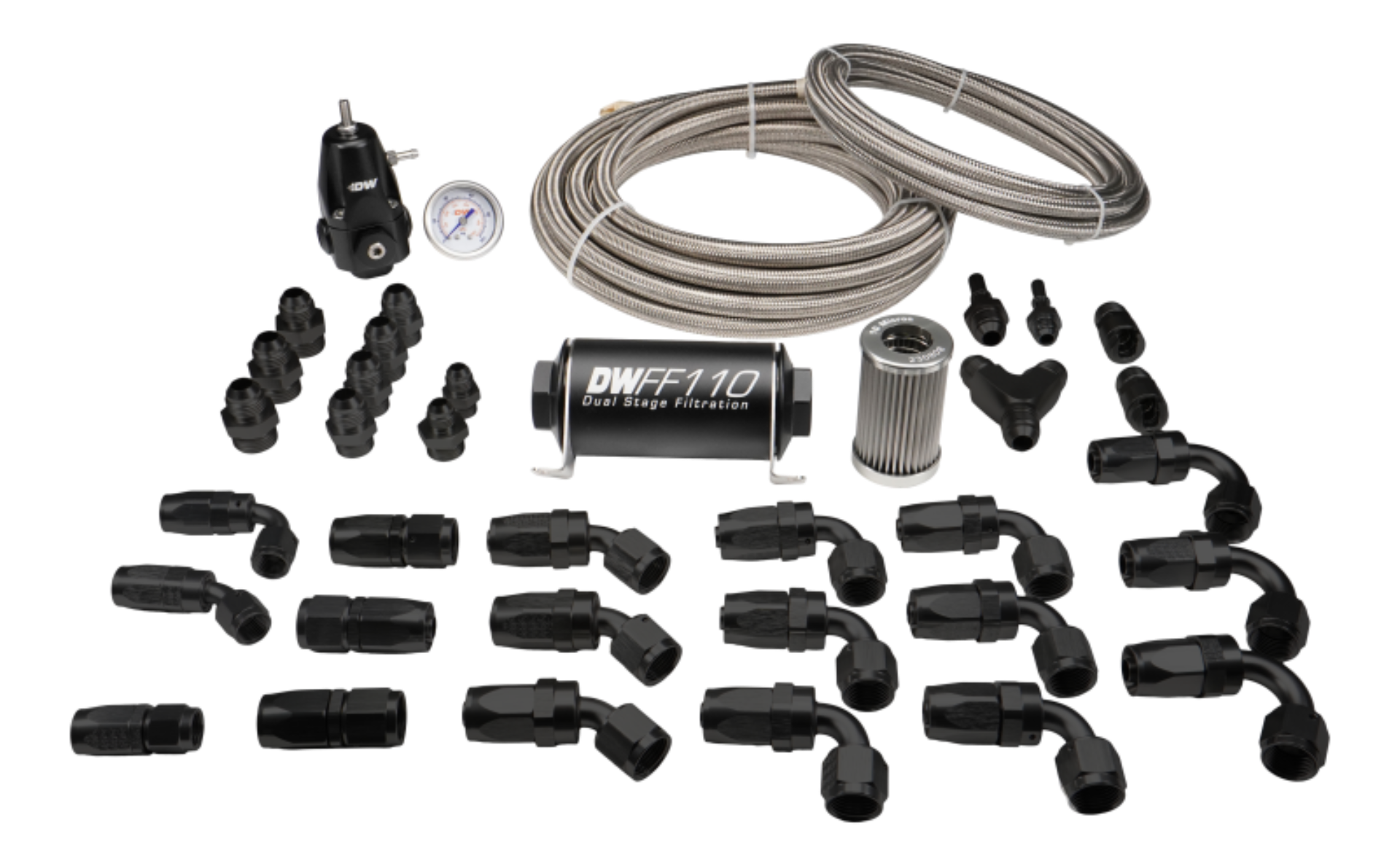 Picture of DeatschWerks A90 Supra / BMW M3/M4 Return Plumbing Kit