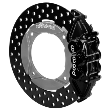 Picture of Wilwood 2020+ Polaris RZR Pro UTV6 Rear Kit 11.25in - Black Calipers/Drilled Rotors