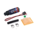 Picture of DeatschWerks Universal DW430C 430lph Compact Fuel Pump with Install Kit