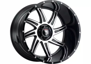 Picture of American Truxx AT162 Vortex 22x12 / 6x135 BP / -44mm Offset / 87.1mm Hub Gloss Black Machined Wheel