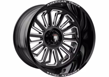 Picture of American Truxx AT1916 Butcher 20x12 / 6x139.7 BP / -25mm Offset / 106mm Hub Gloss Black Milled Wheel