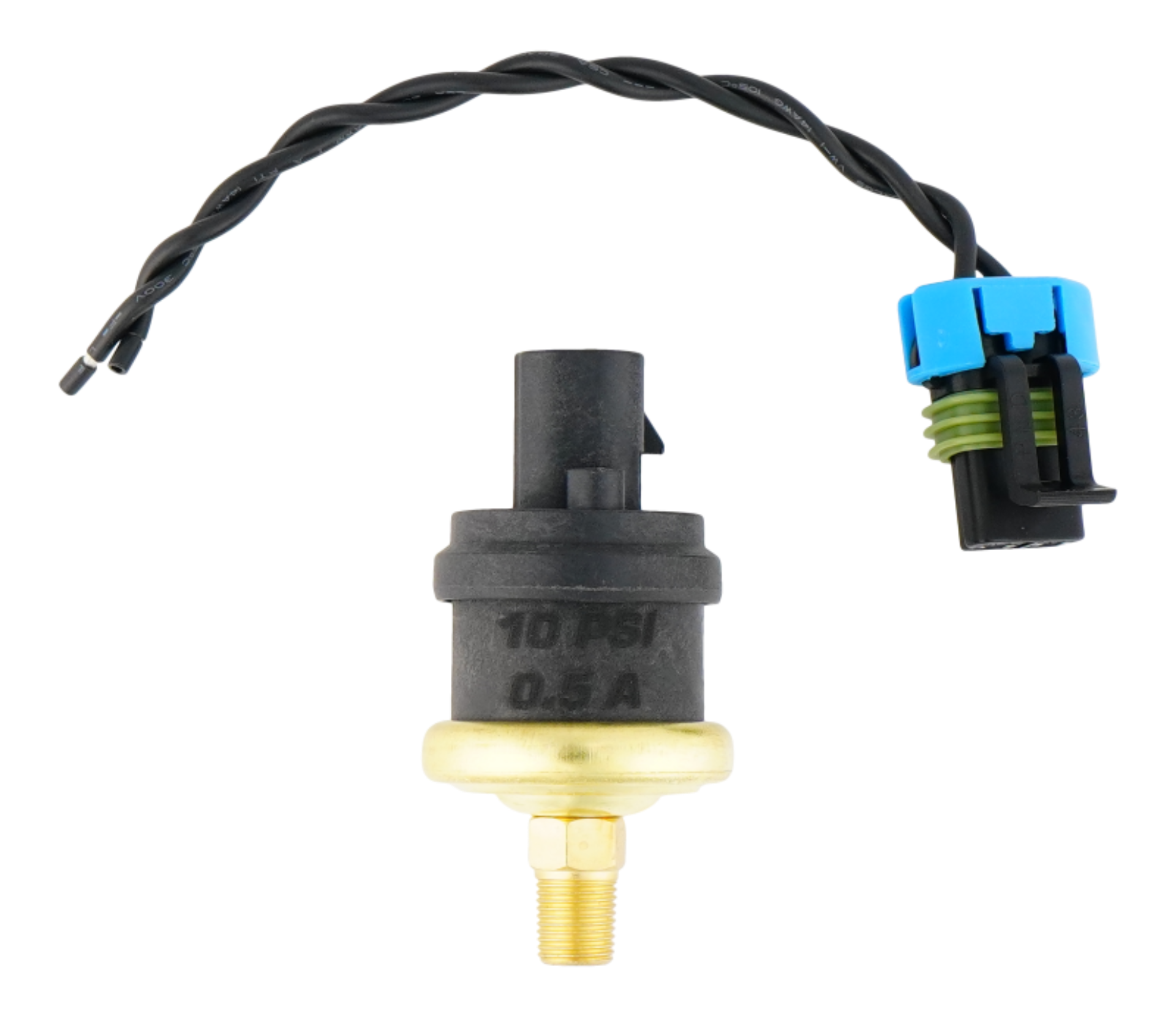 Picture of DeatschWerks 10psi 1/8th NPT Adjustable (8-12PSI) Hobbs Switch with Pigtail (0.5A)