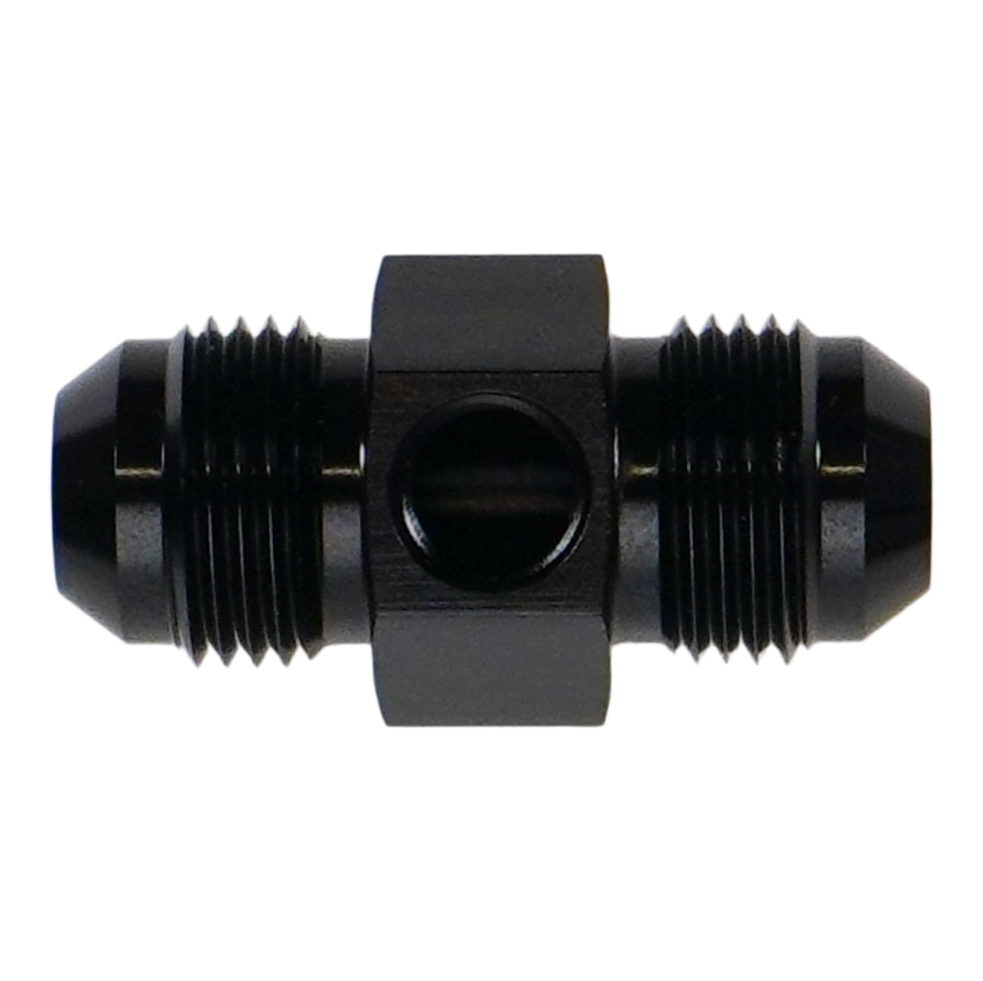Picture of DeatschWerks 8AN Male Flare Gauge Adapter with 1/8in Gauge Port
