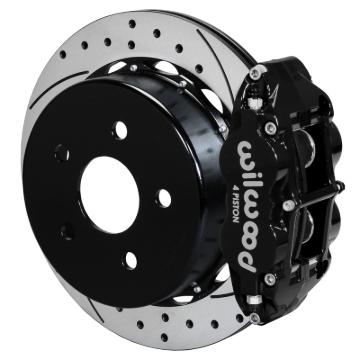 Picture of Wilwood 07-18 Jeep Wrangler Narrow Superlite 4R Rear Brake Kit SRP 13.50in Rotor w/Lines - Black