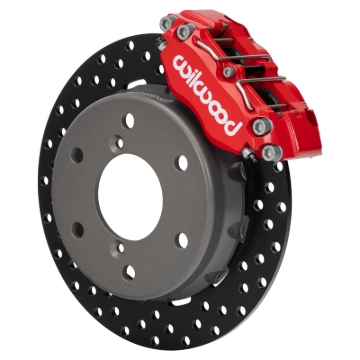 Picture of Wilwood 2024 Can Am Maverick Front Brake Kit 11.60in Drilled - Red