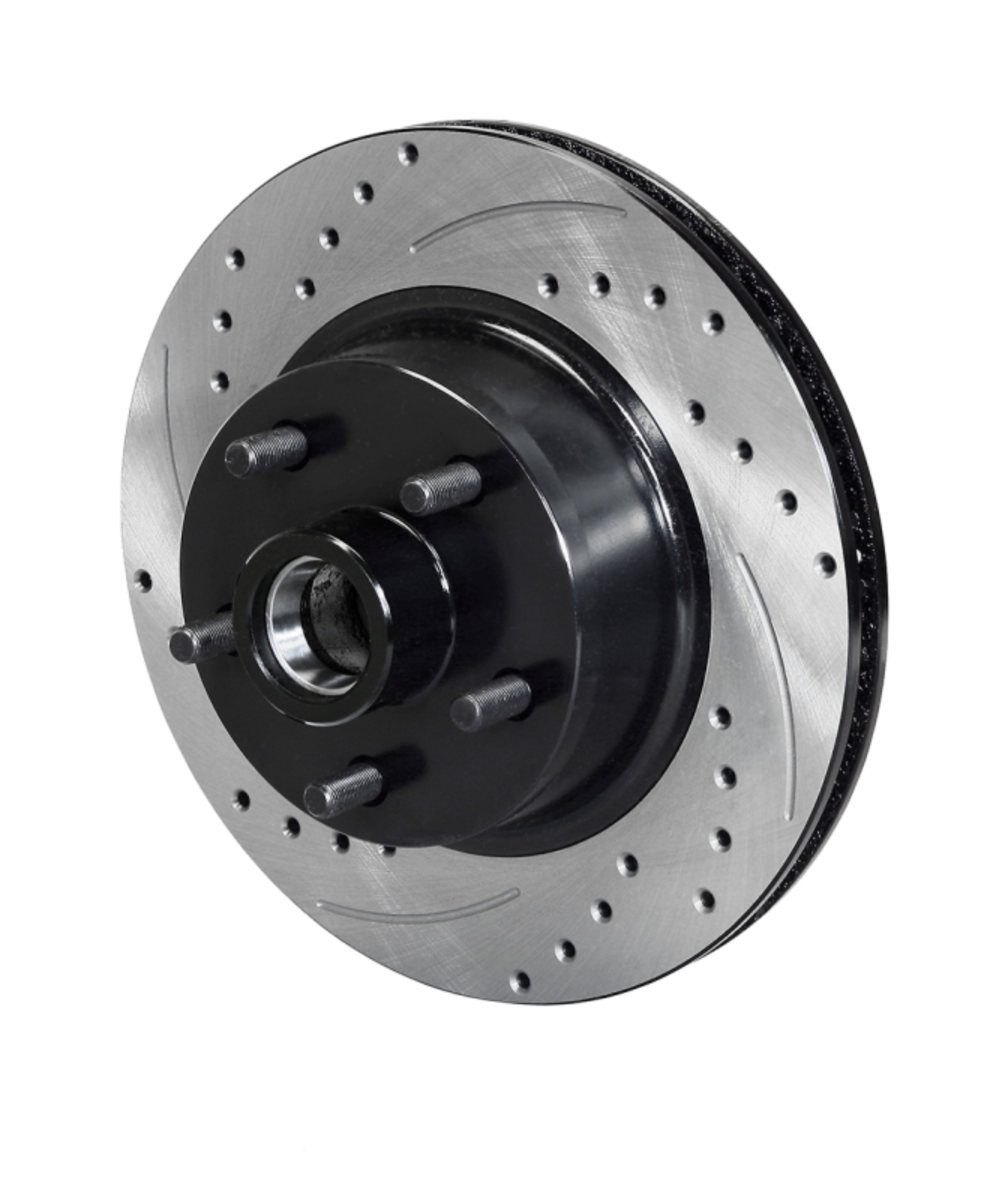 Picture of Wilwood 70-73 Ford Mustang 5x4.5 SRP Drilled Performance Front Rotor & Hat L/H - Black