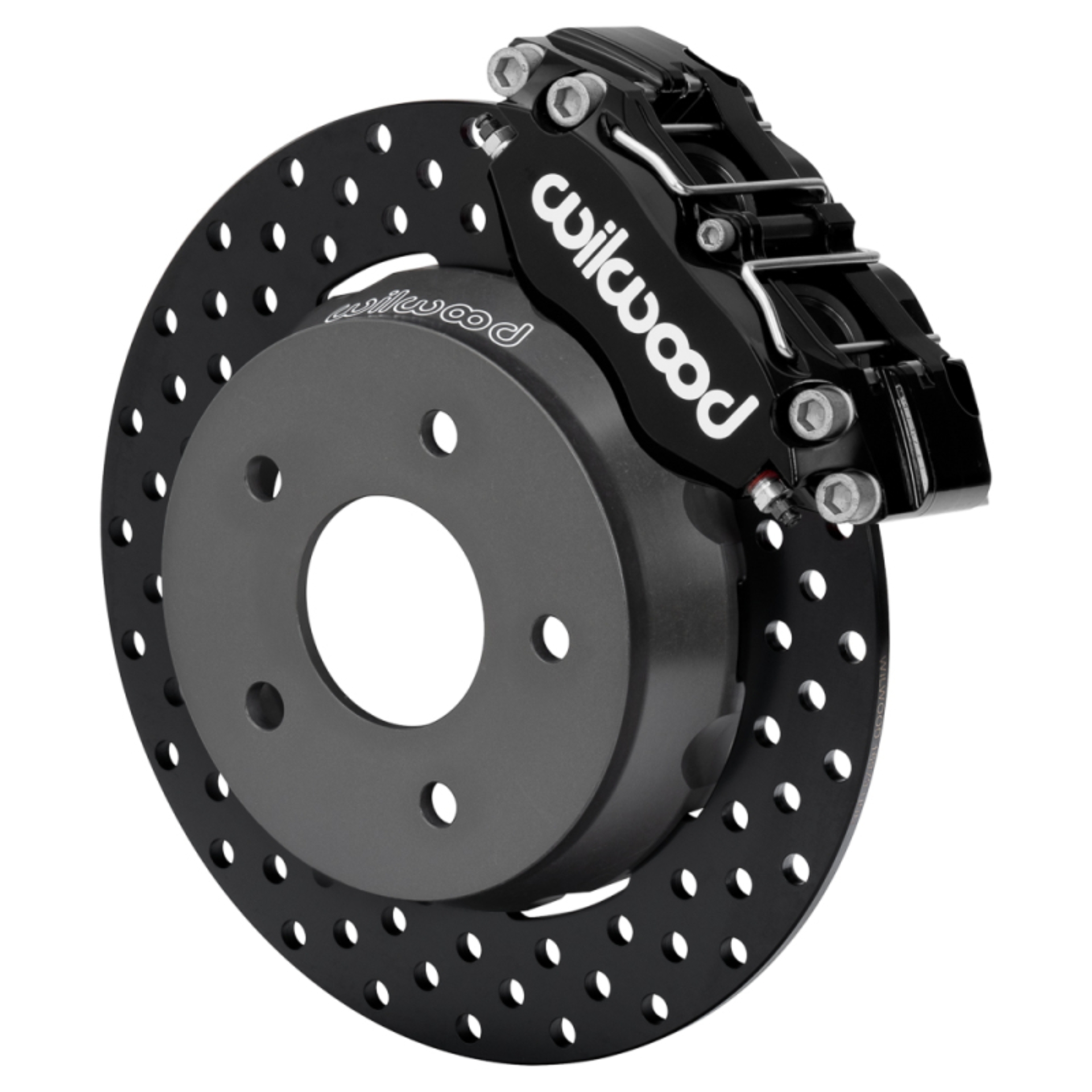Picture of Wilwood 22-24 Polaris RZR Turbo/ Pro R 5-Lug Front Big Brake Kit - Drilled Rotors Black Powder Coat