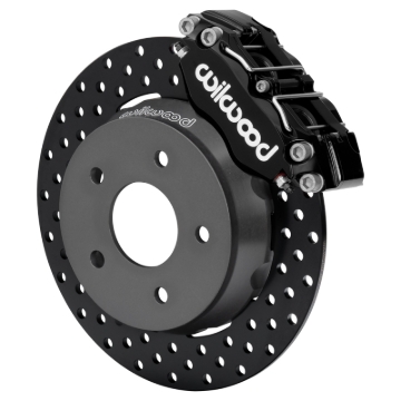 Picture of Wilwood 22-24 Polaris RZR Turbo/ Pro R 5-Lug Front Big Brake Kit - Drilled Rotors Black Powder Coat